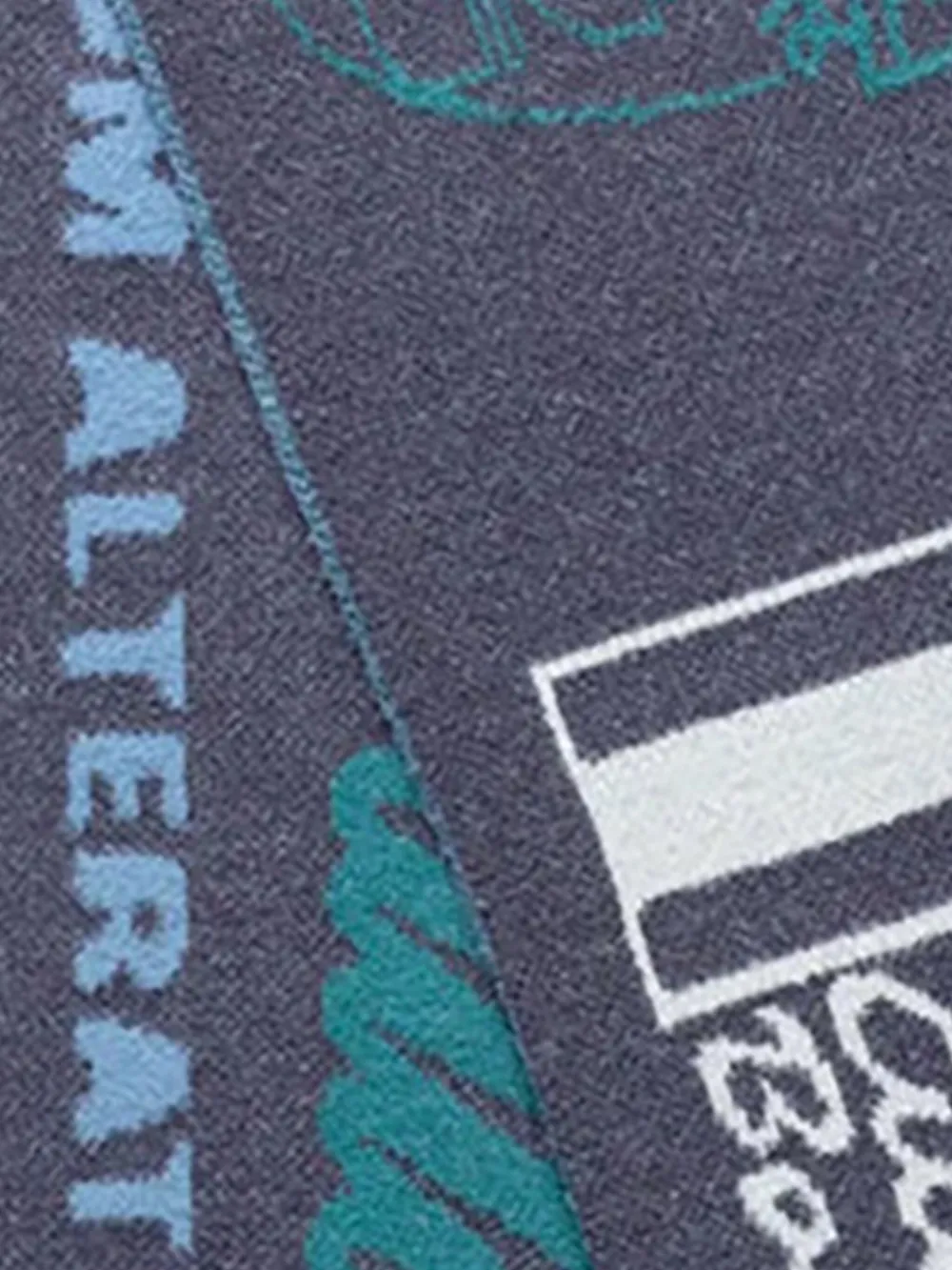 Honor The Gift Sjaal met jacquard Grijs