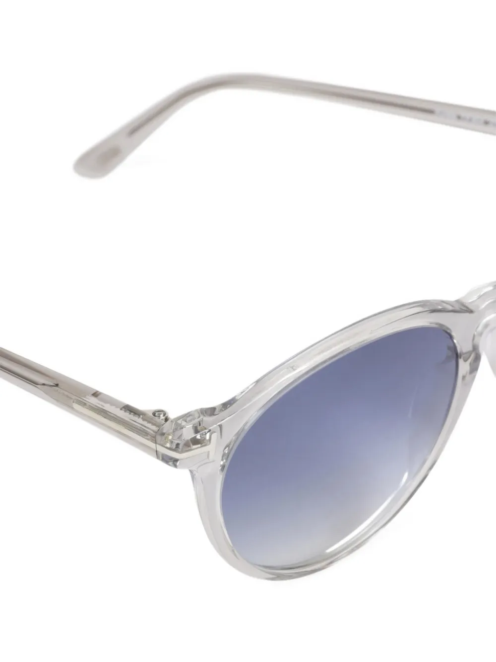 TOM FORD Zonnebril met rond montuur Grijs