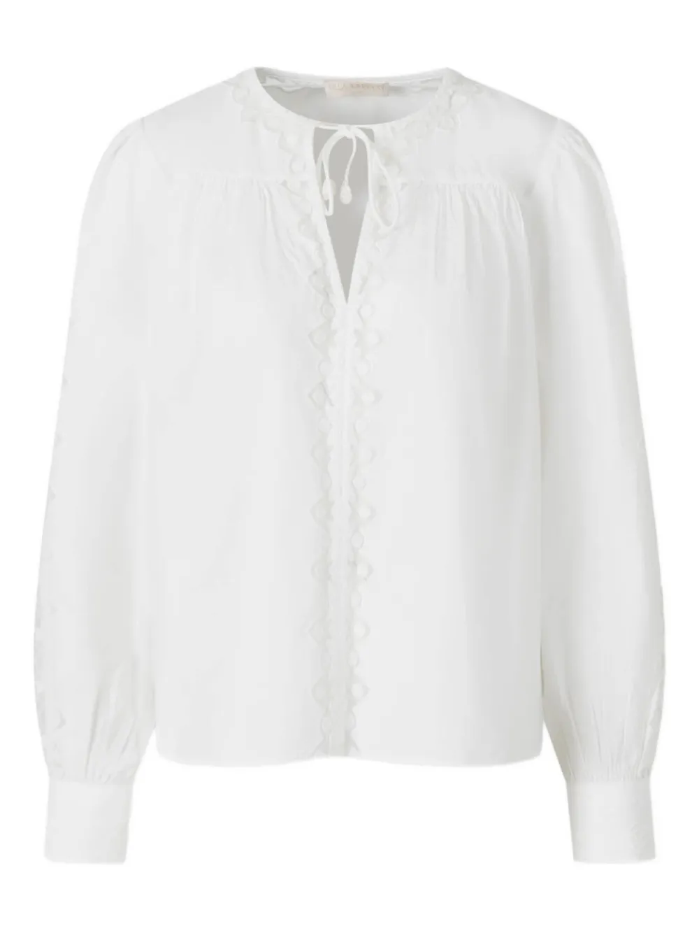 Ulla Johnson embroidered lace-insert blouse Wit