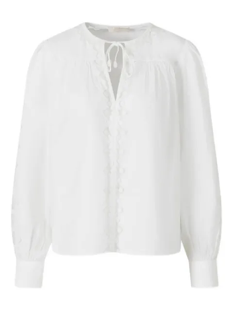 Ulla Johnson embroidered lace-insert blouse