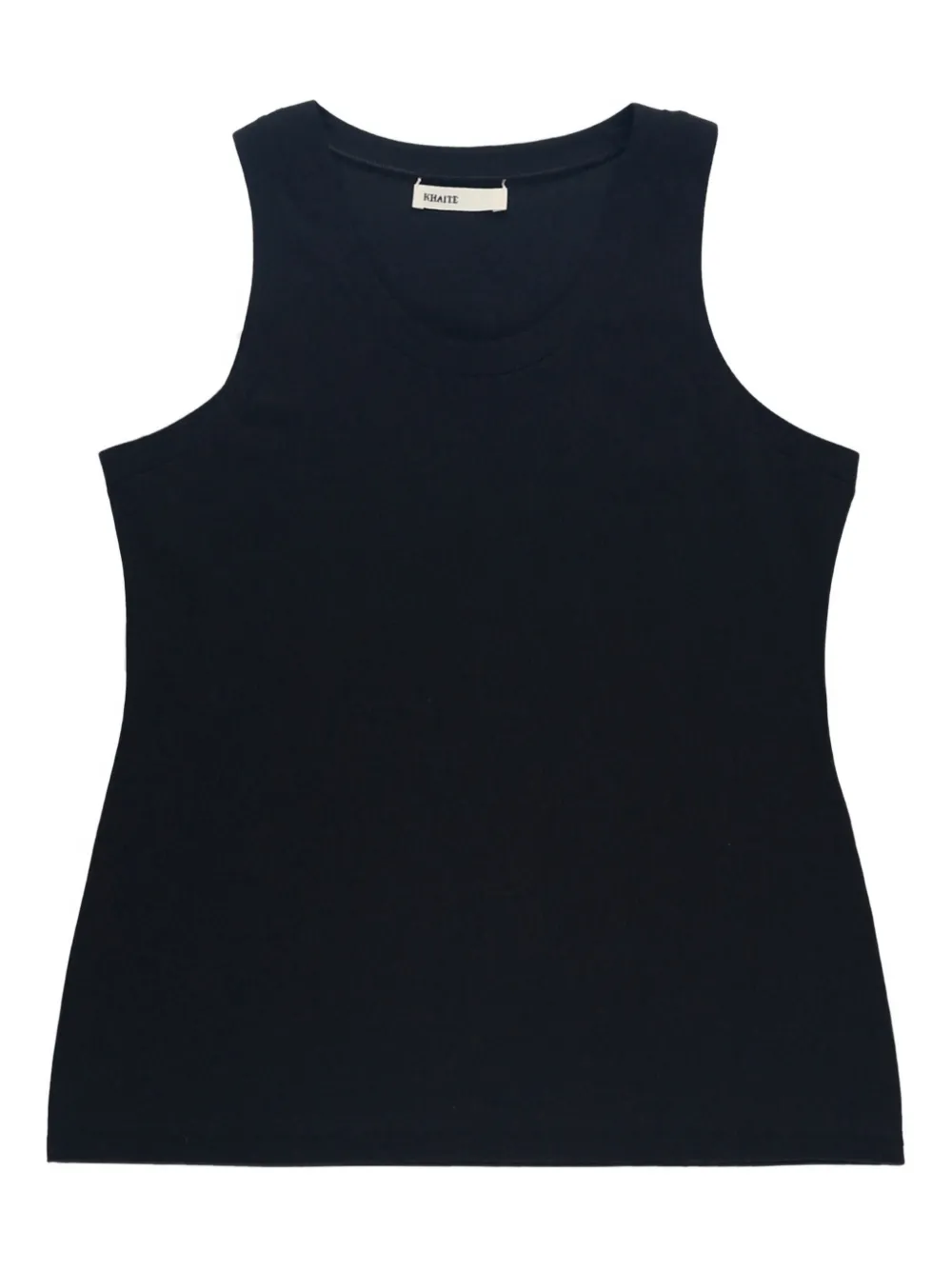 round-neck sleeveless vest