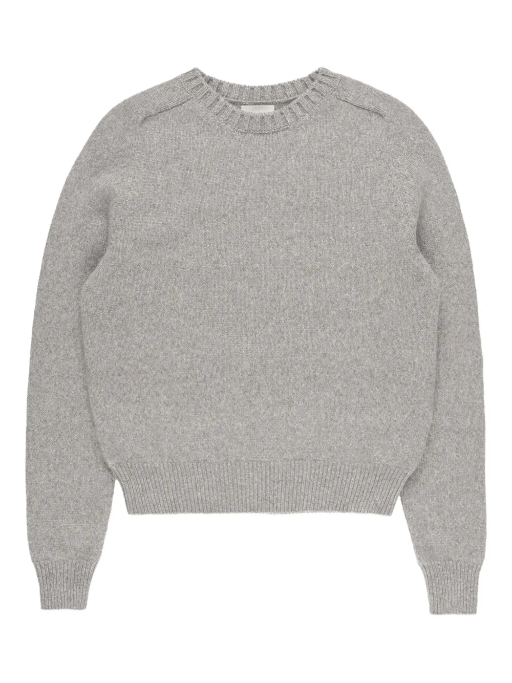 Khaite Nera Crew-neck Cashmere Sweater In Gray