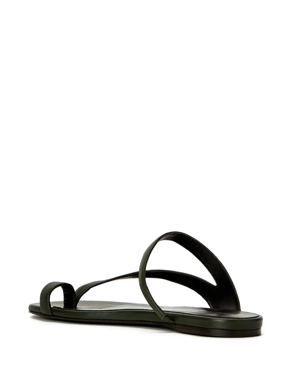 KHAITE Aimee double-strap flat sandals Black