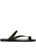 KHAITE Aimee double-strap flat sandals - Black