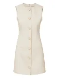 Veronica Beard Whistler button-front sleeveless dress - Neutrals
