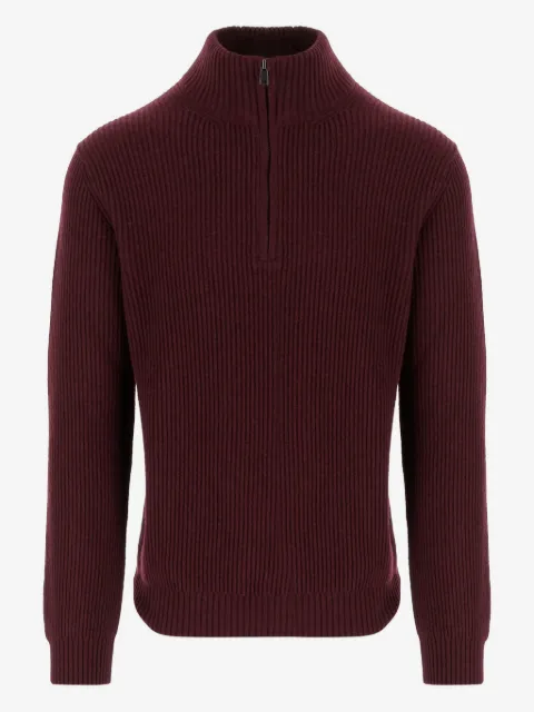 Woolrich ribbed half-zip sweater