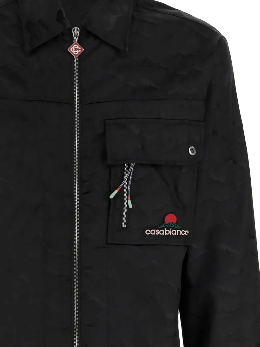 Casablanca Shirtjack met logo Zwart