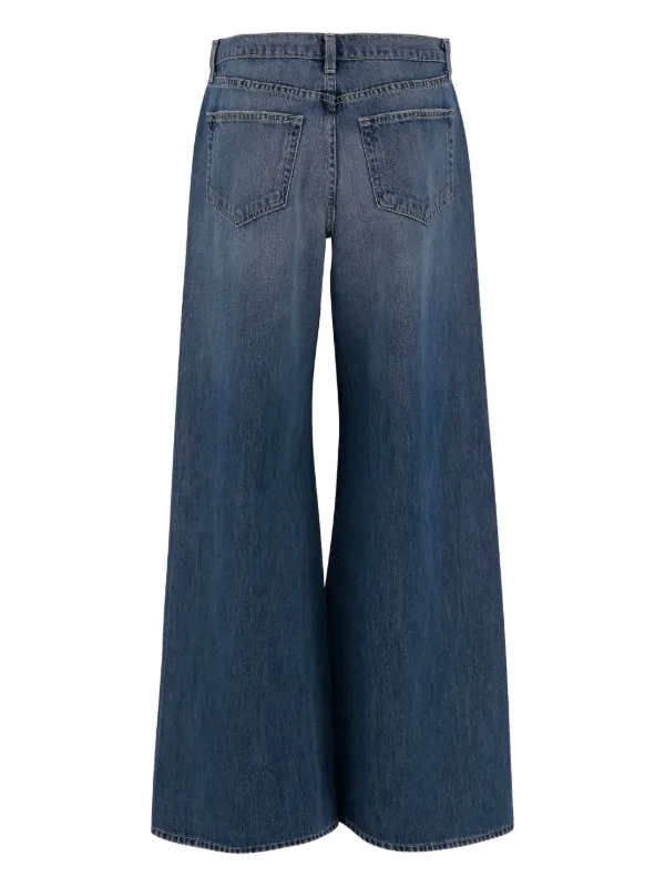 L'Agence split-seam Cotton Jeans Blue FARFETCH JO