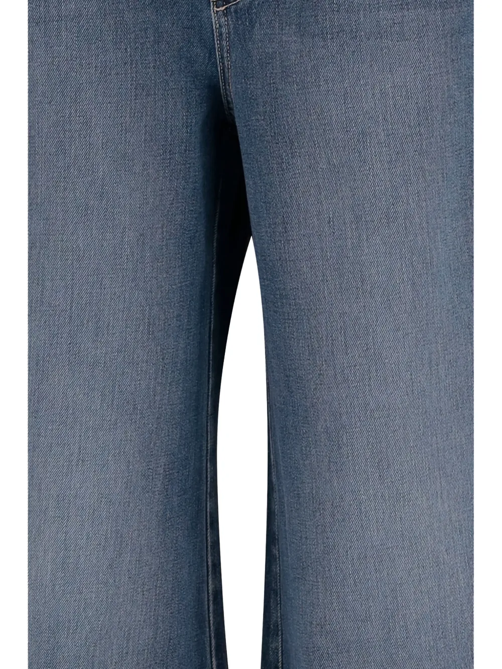 L'Agence Katoenen jeans met split Blauw