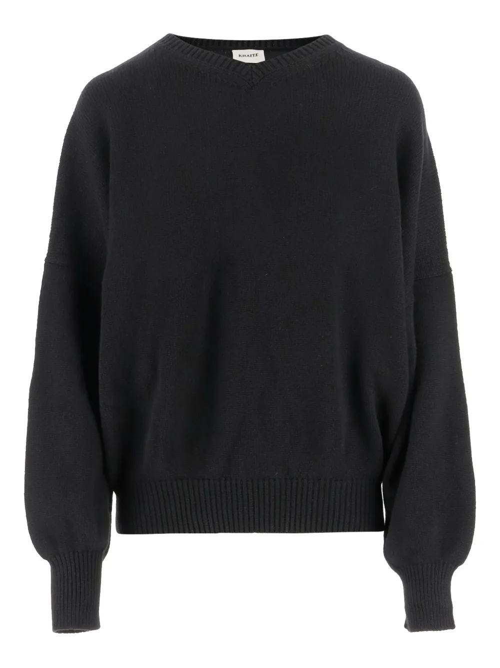 Khaite Crew-neck Cashmere Sweater In Black
