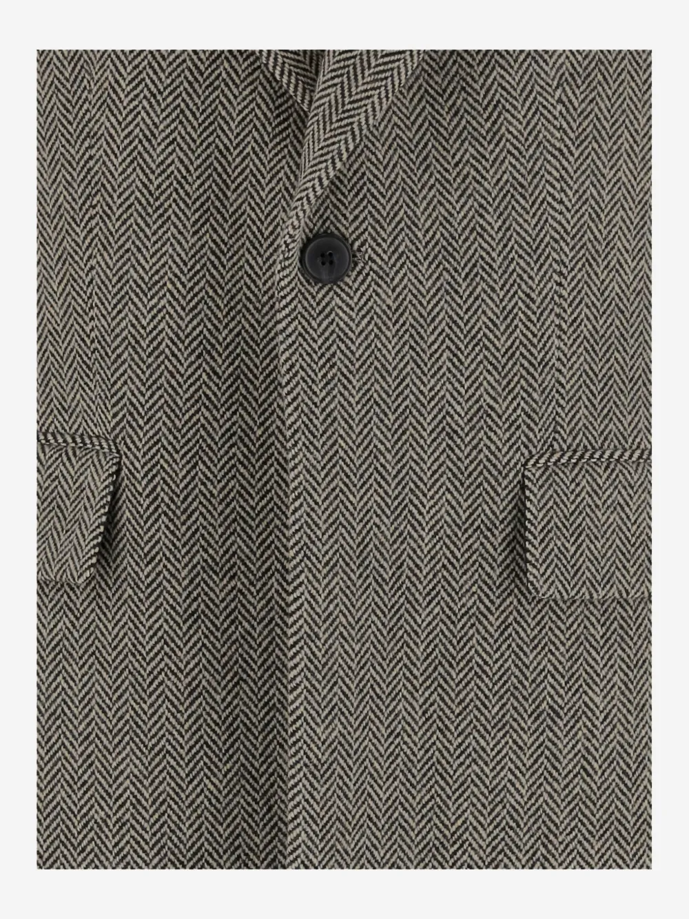 Polo Ralph Lauren herringbone single-breasted coat Bruin