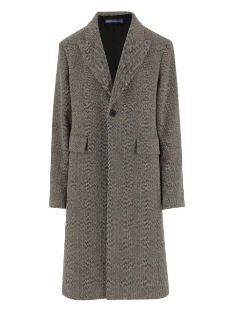 Polo Ralph Lauren herringbone single-breasted coat