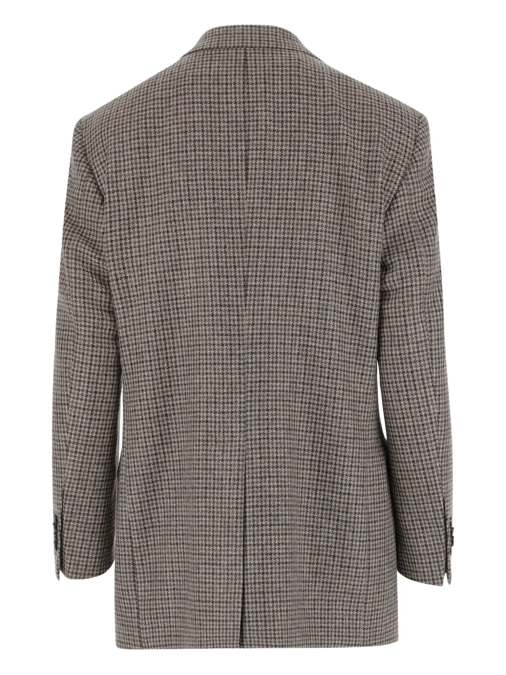 Tagliatore houndstooth single-breasted blazer Bruin