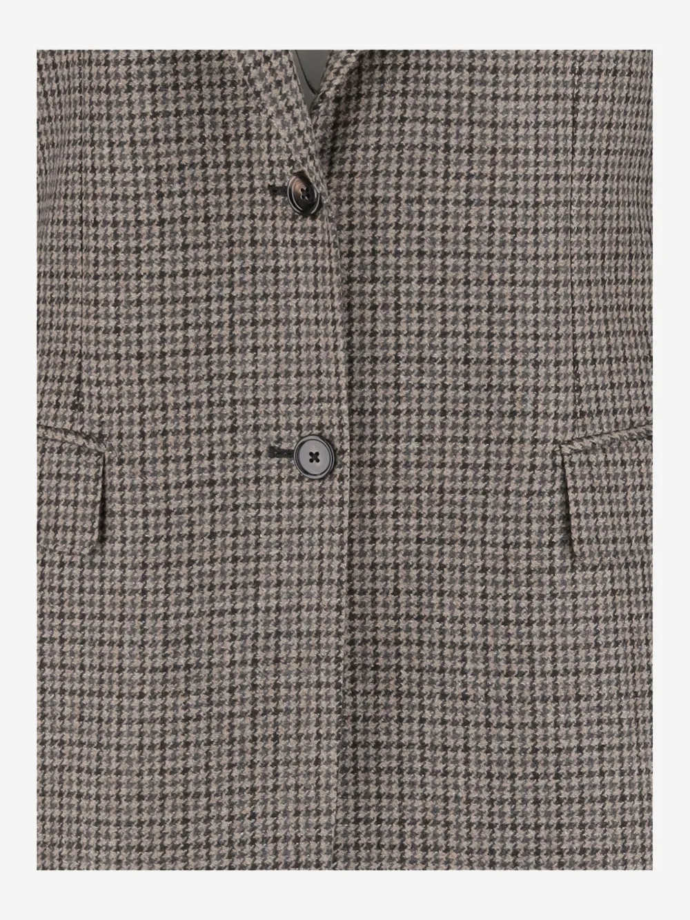 Tagliatore houndstooth single-breasted blazer Bruin