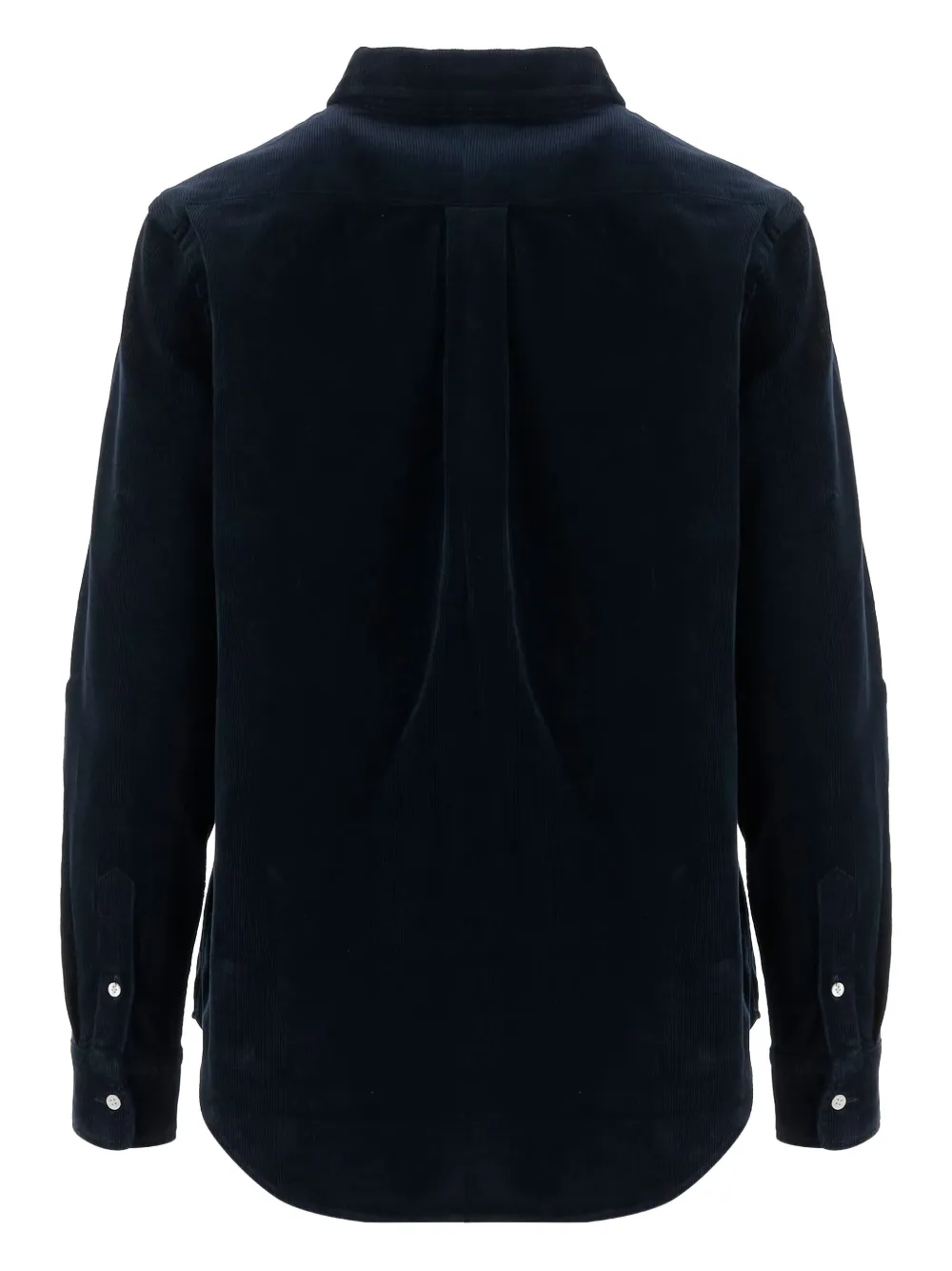 Polo Ralph Lauren Cotton Velvet Logo Shirt In Blue