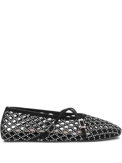 MACH & MACH embellished leather ballet flats