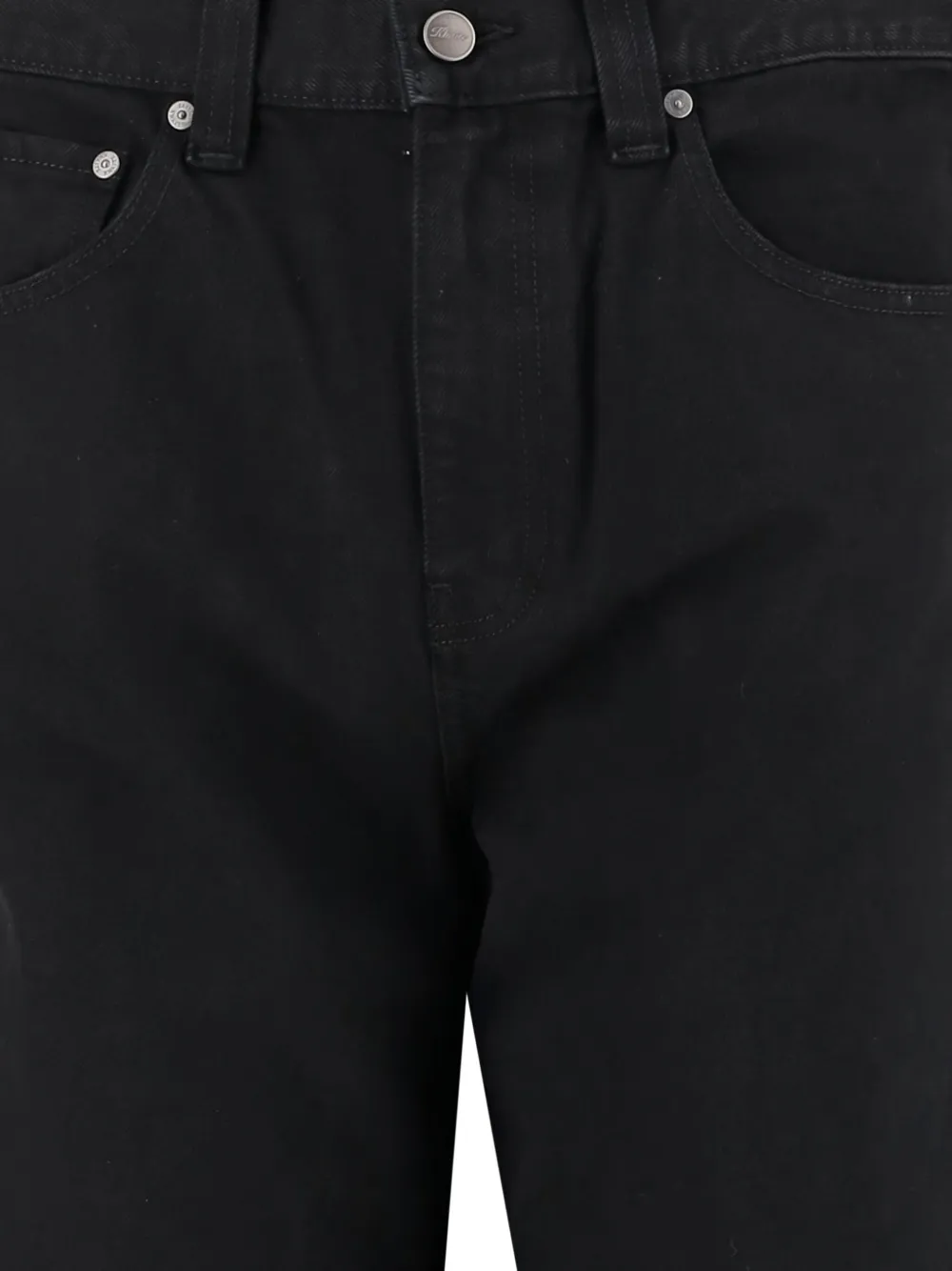 Khaite Cotton Straight-leg Jeans In Black