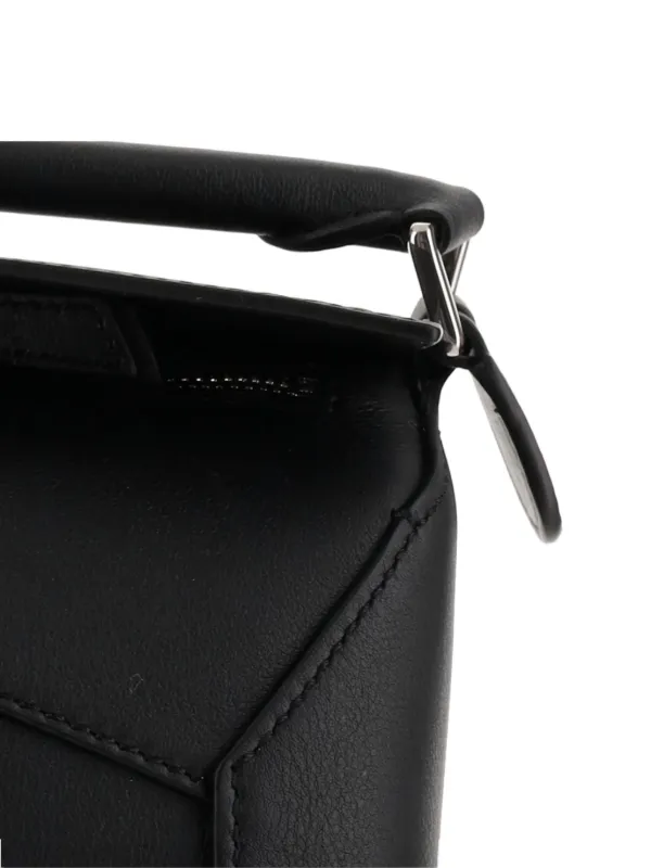 LOEWE Mini Puzzle Edge top-handle Calfskin Bag | Black | FARFETCH ZA