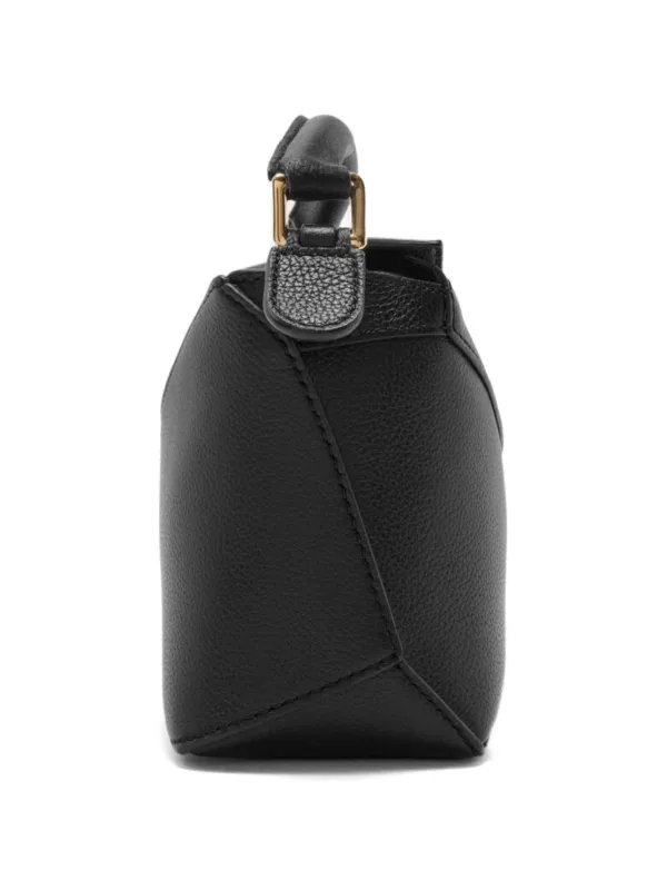 LOEWE Mini Puzzle Edge Bag In Soft Grained Calfskin | Black | FARFETCH