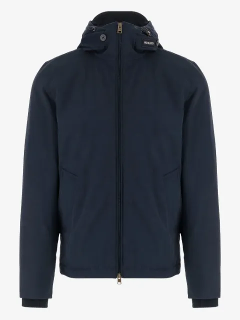 Woolrich hooded zip-front coat