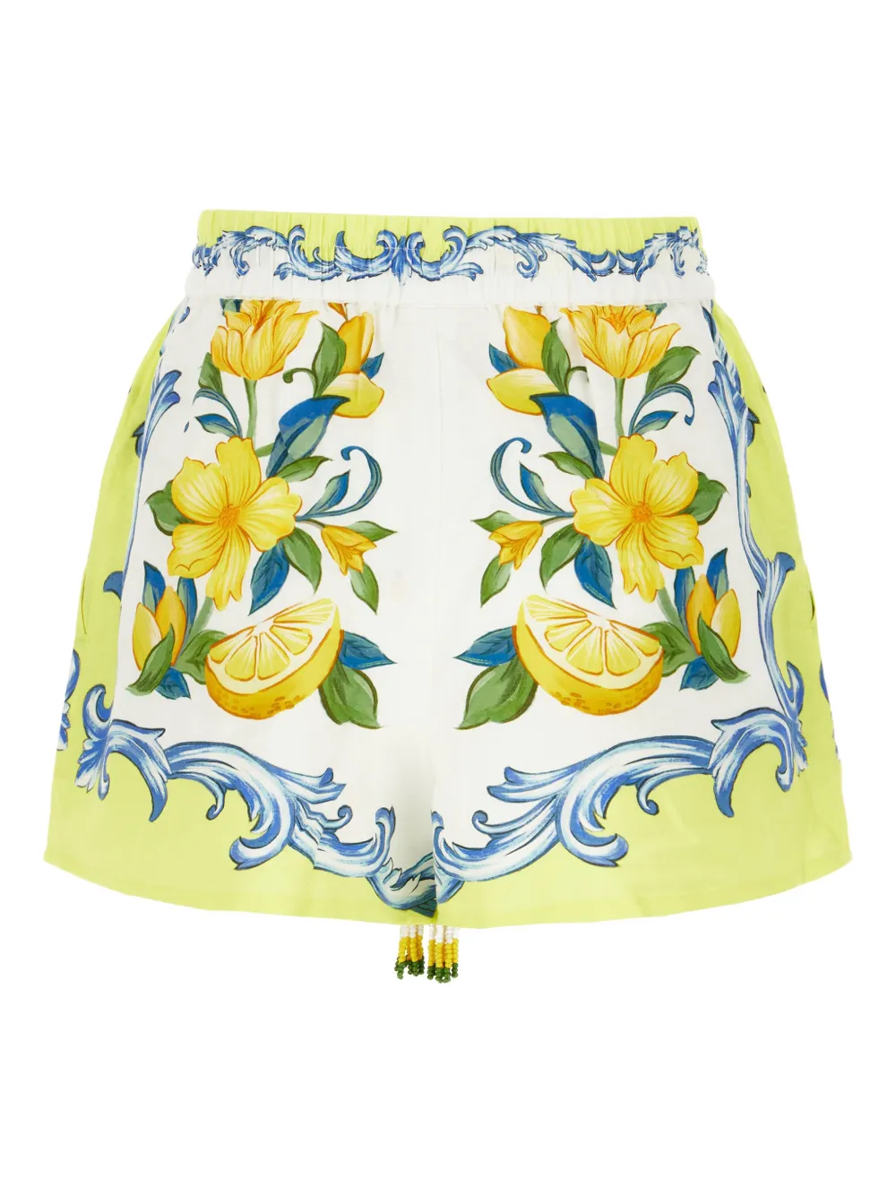 FARM Rio lemon-print beaded shorts | Short Shorts | Image 2