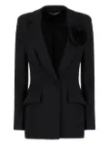 CHIARA BONI La Petite Robe rose-embellished single-breasted blazer - Black