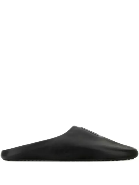Balenciaga mules en cuir à logo