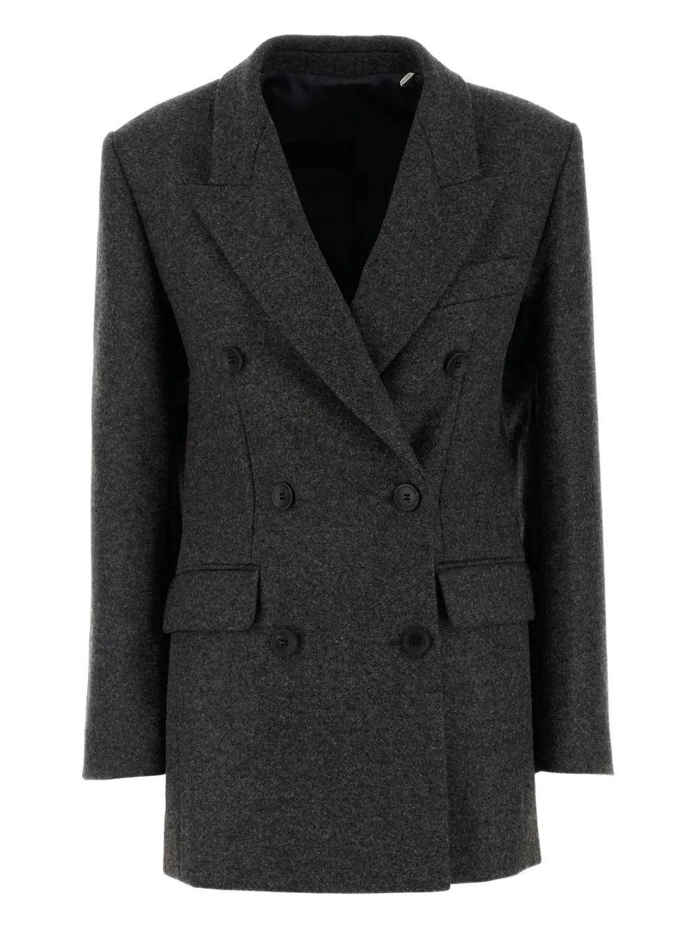 ISABEL MARANT Isidora double-breasted wool coat Grijs