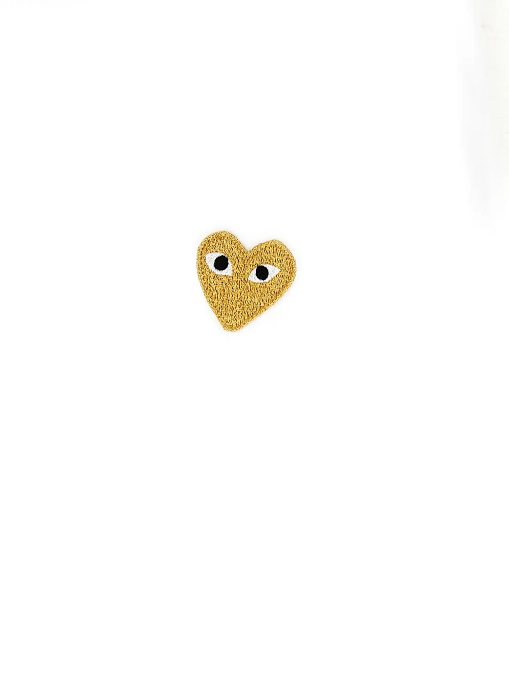 Comme Des Garçons Play T-shirt met hartpatch Wit