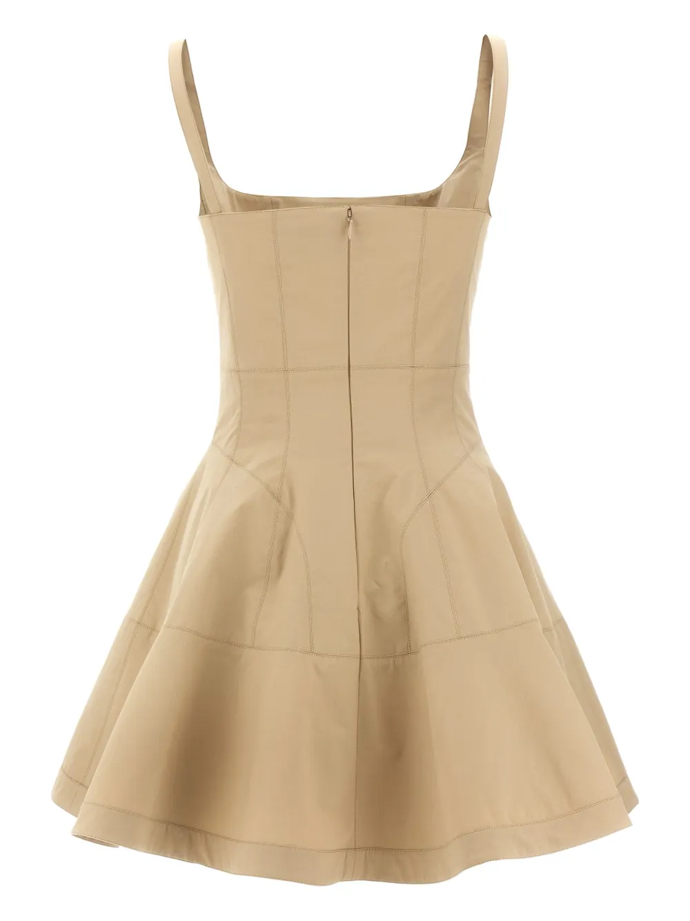Giovanni Bedin Mini-jurk met afwerking - Beige