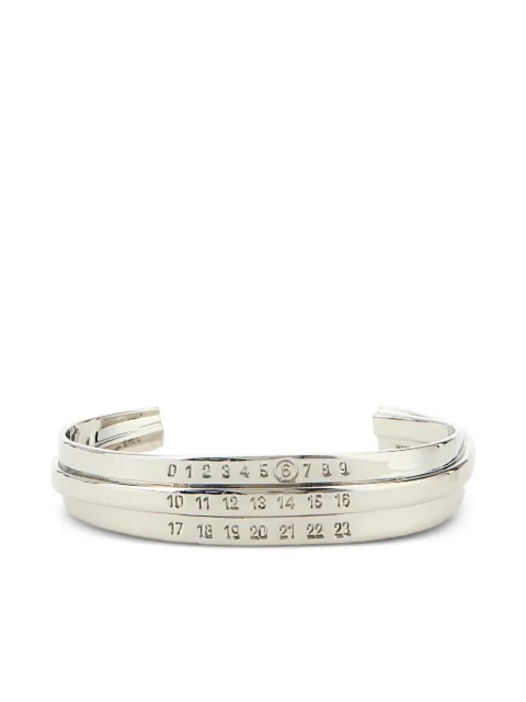 MM6 Maison Margiela brazalete grabado numérico