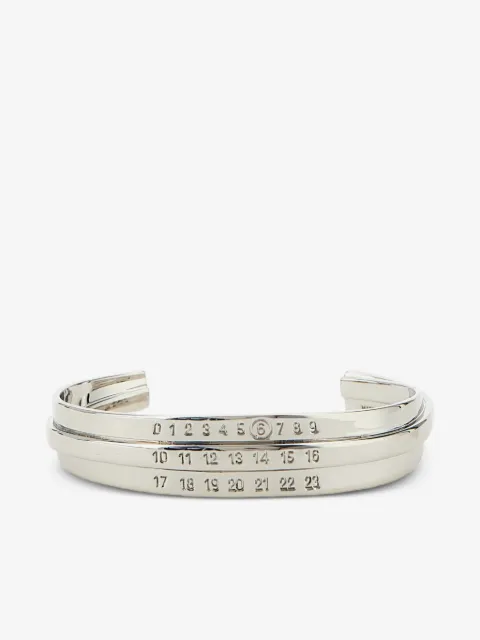 MM6 Maison Margiela numerical-engraved cuff bracelet