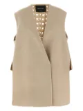 Fabiana Filippi knitted-panel wool vest - Neutrals