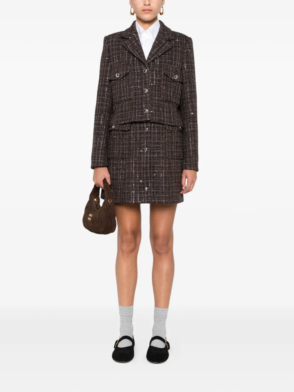 Maje blazer en tweed à sequins | Blazers | Image 2