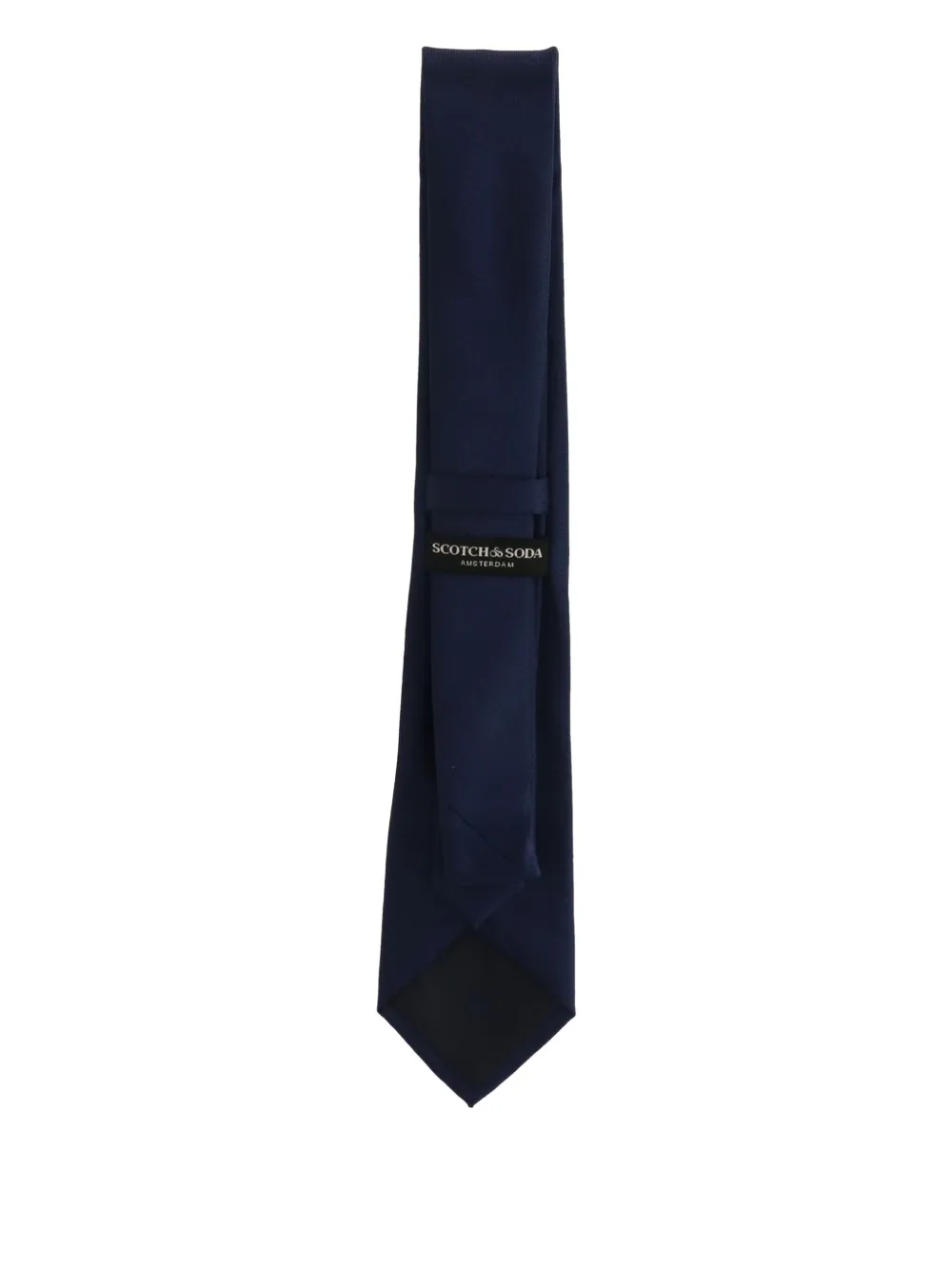 Scotch & Soda Stropdas met logopatch Blauw