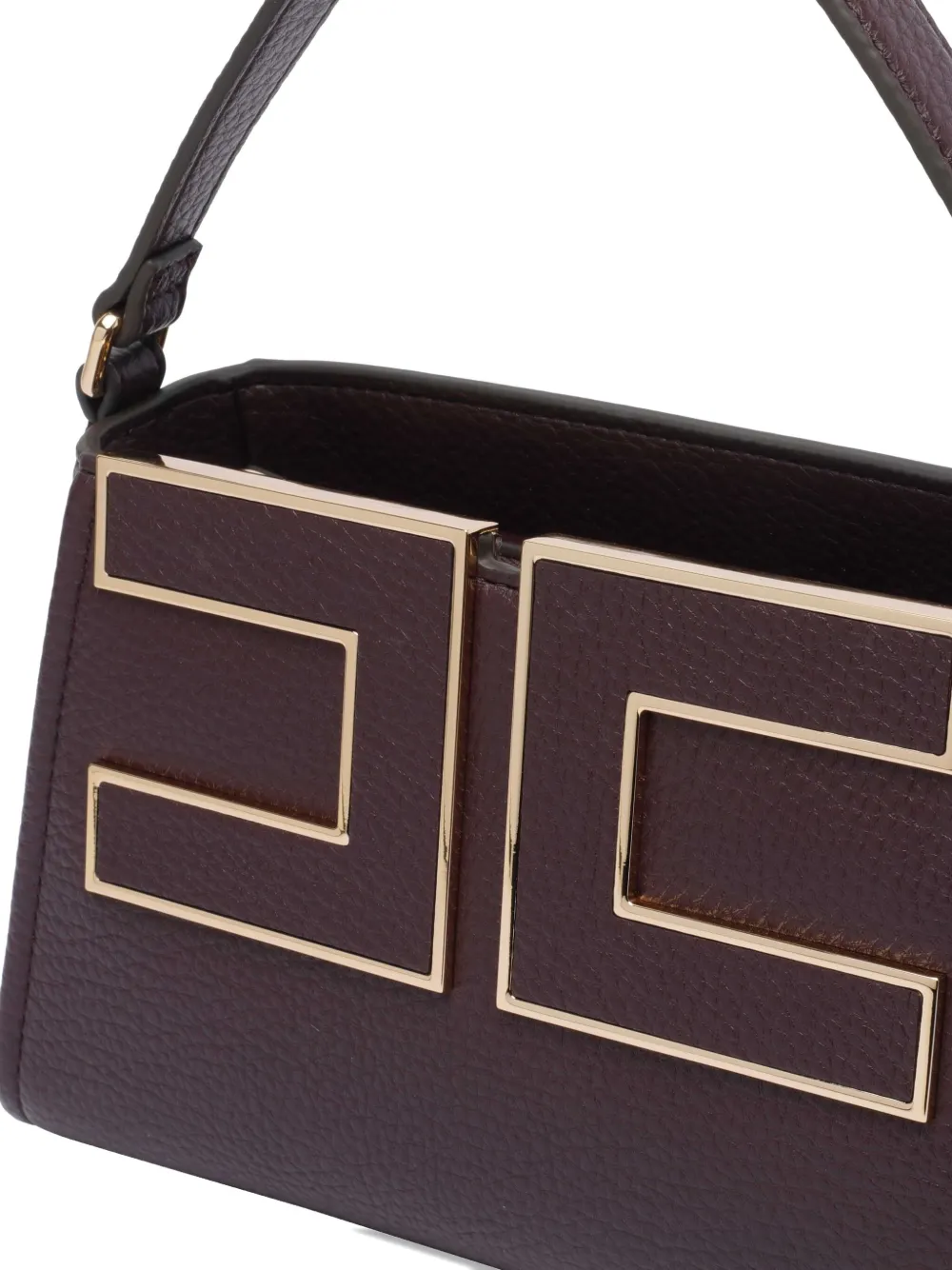 Elisabetta Franchi logo-detailed tote bag Paars