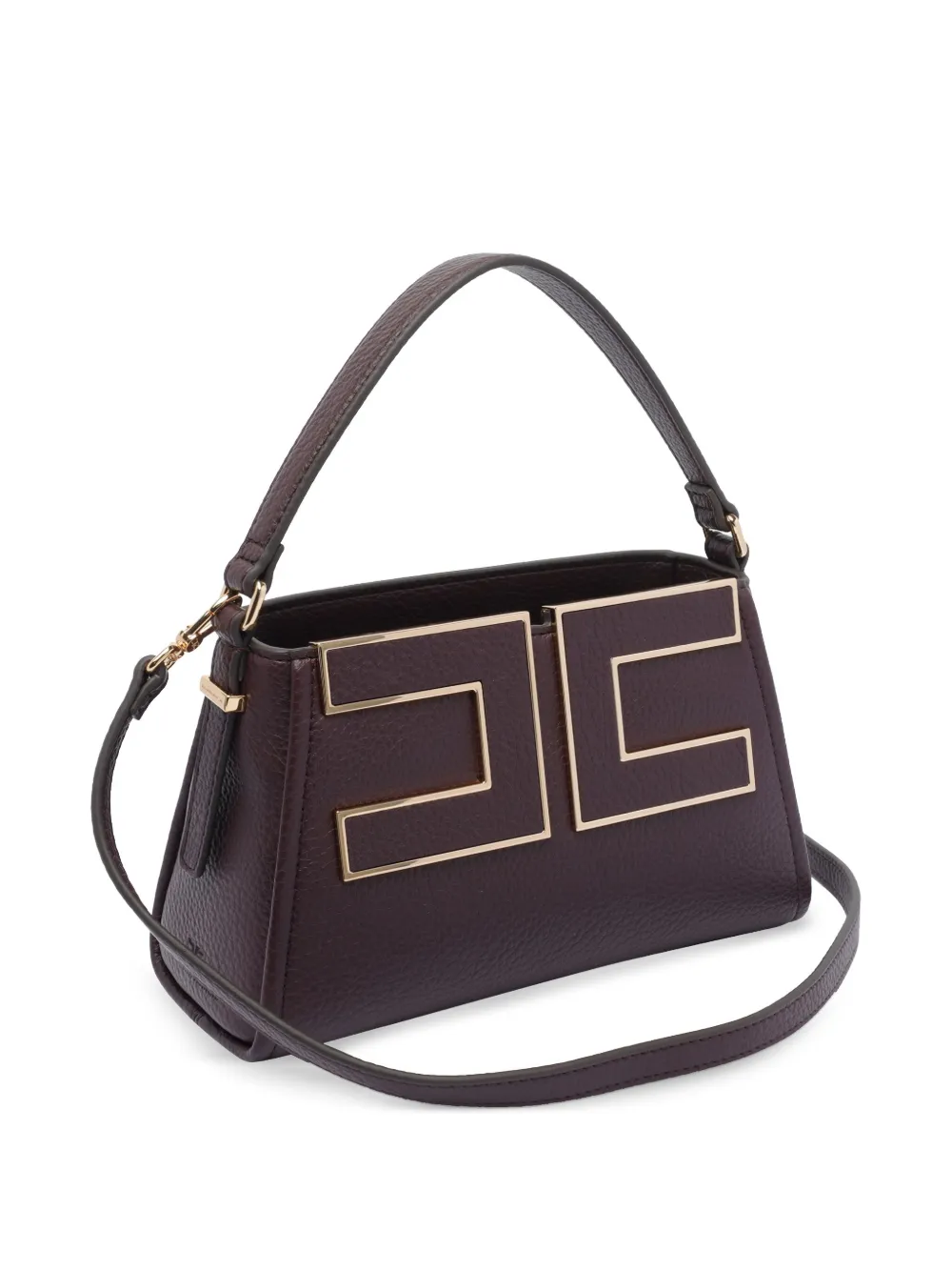 Elisabetta Franchi Shopper met logo - Paars