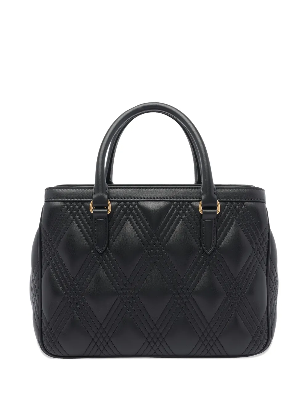 Valentino Garavani VLogo quilted leather handbag Zwart