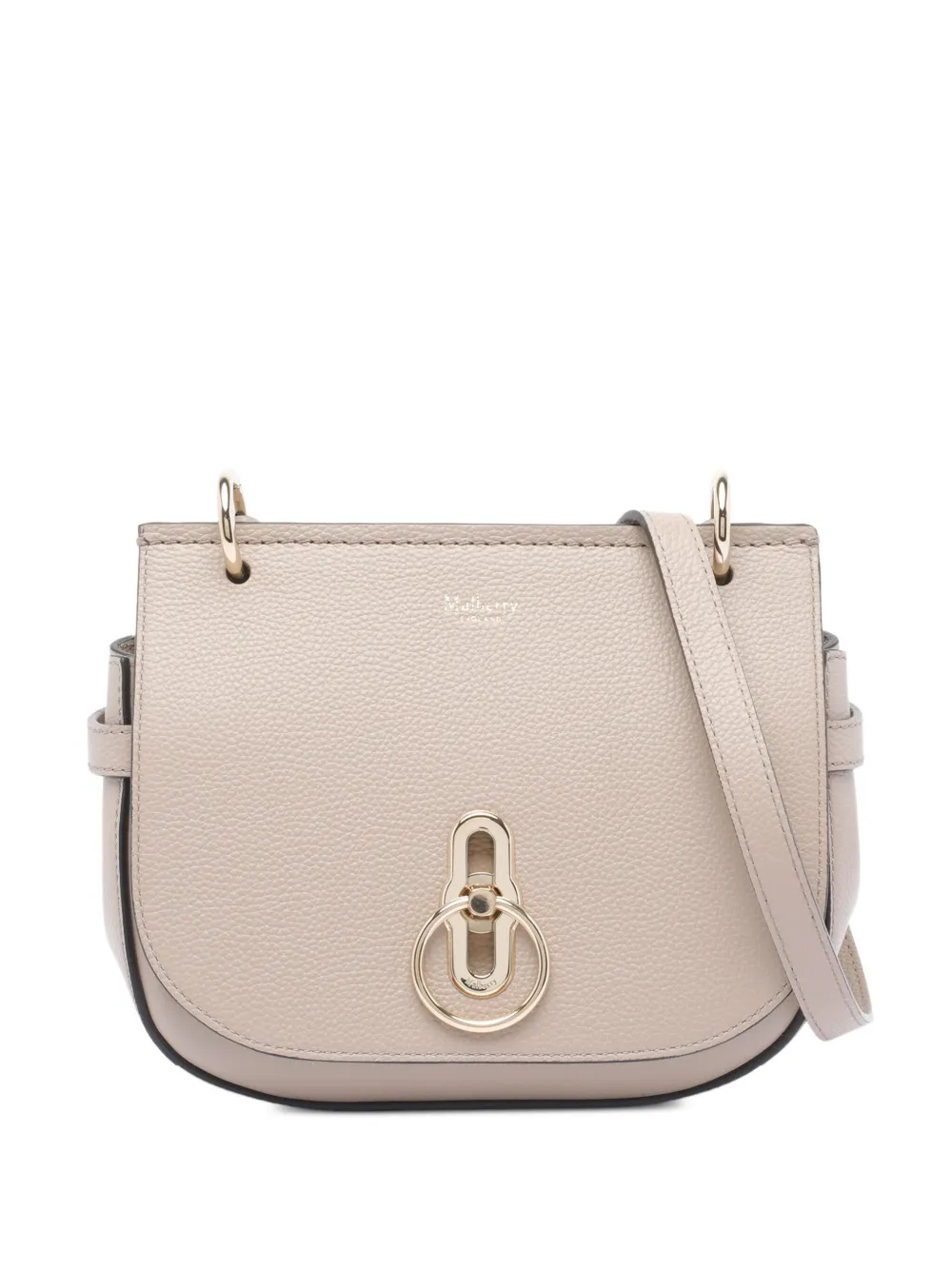 Mulberry Leather Satchel Bag In Nude