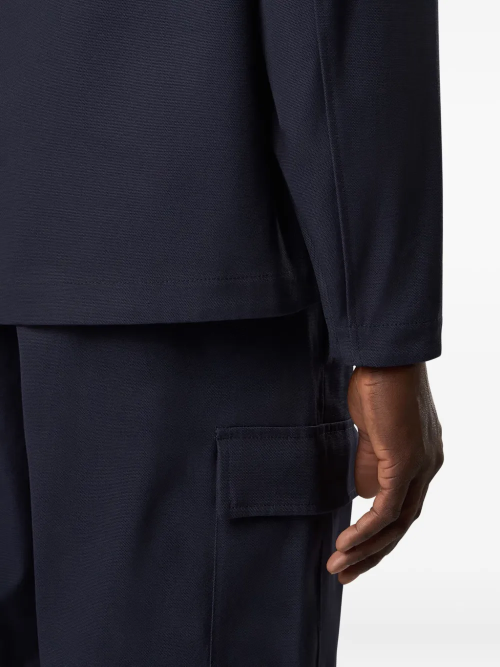 Stone Island Jack met Compass-logopatch Blauw