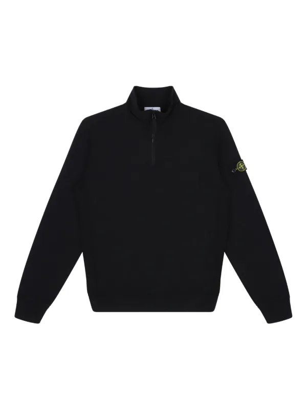 Stone Island Junior ロゴ スウェットシャツ | ブラック | FARFETCH JP