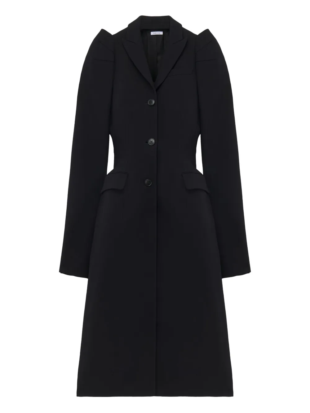 Alexander McQueen padded-shoulder coat | Black | Image 1