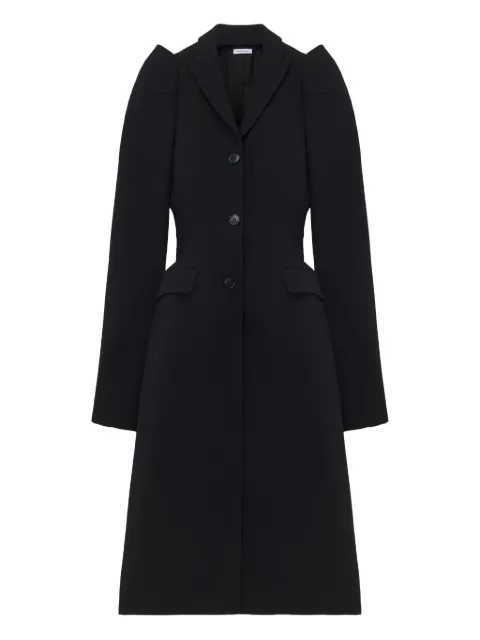 Alexander McQueen padded-shoulder coat