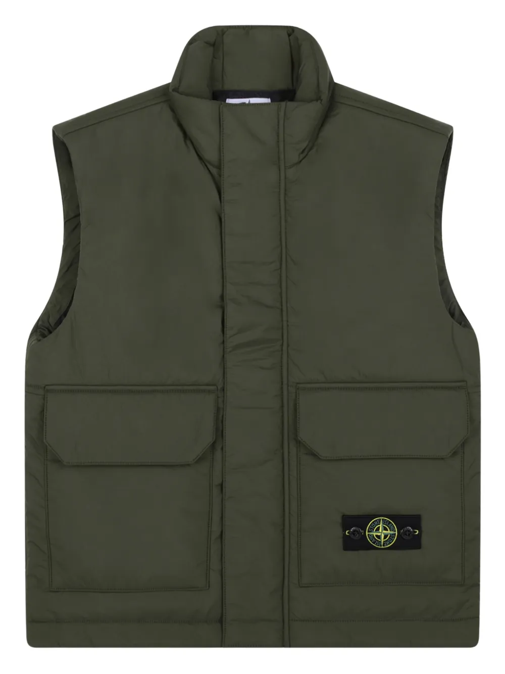 Stone Island Junior pocket-detail padded waistcoat | Green | Image 1