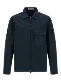 Stone Island zip-fastening patch-pocket shirt jacket - Blue