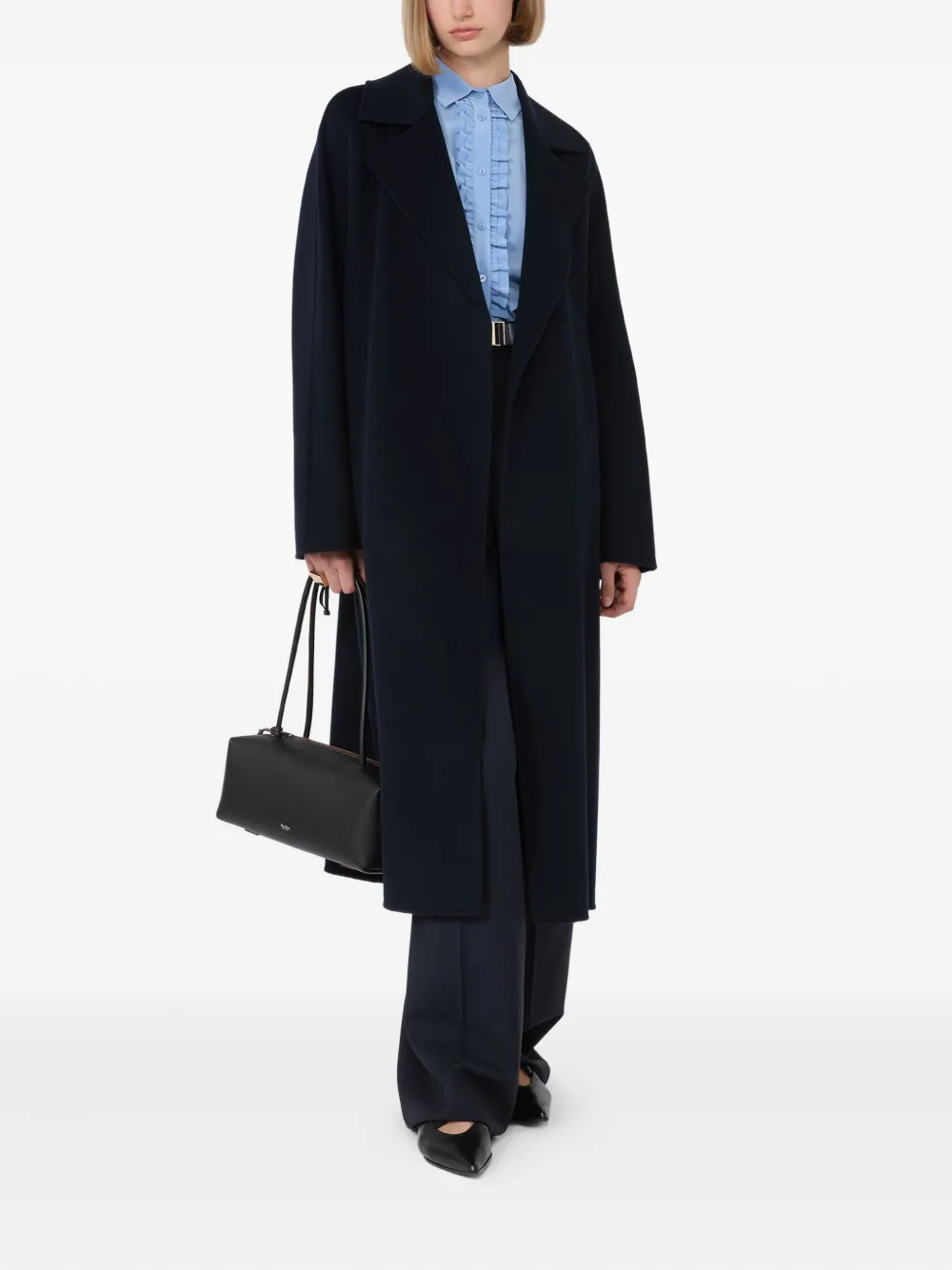 Max Mara Cles belted coat Blauw