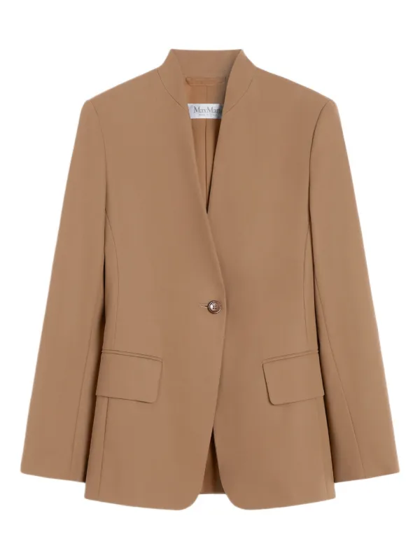 【国内発送】Max Mara マックスマーラ スタンドカラージャケット Max Mara スタンドカラージャケット | ブラウン | FARFETCH JP