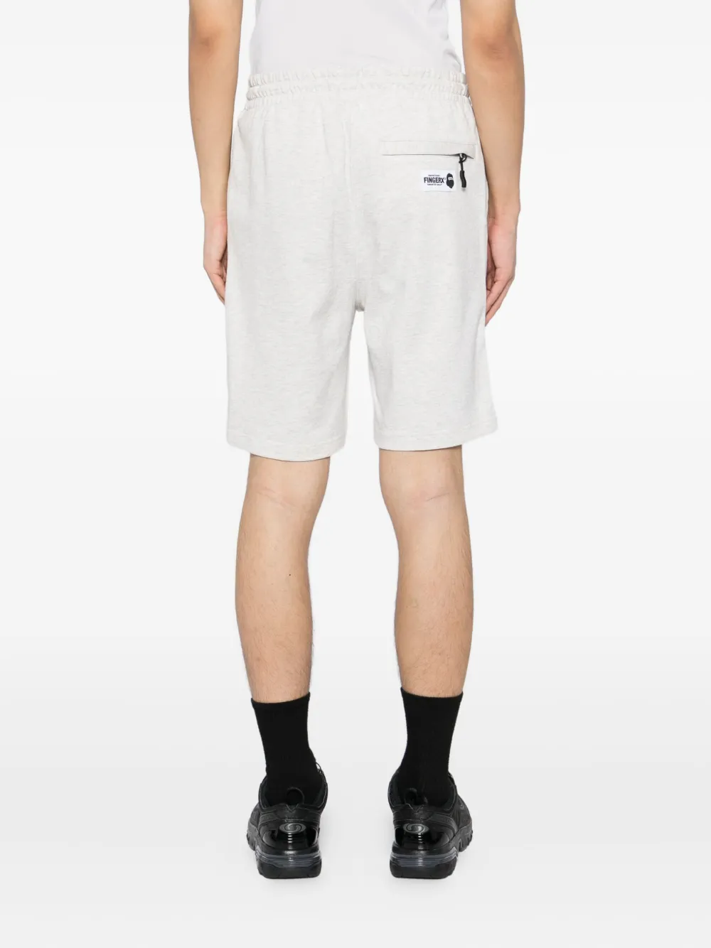 Fingercroxx Cotton Shorts In White