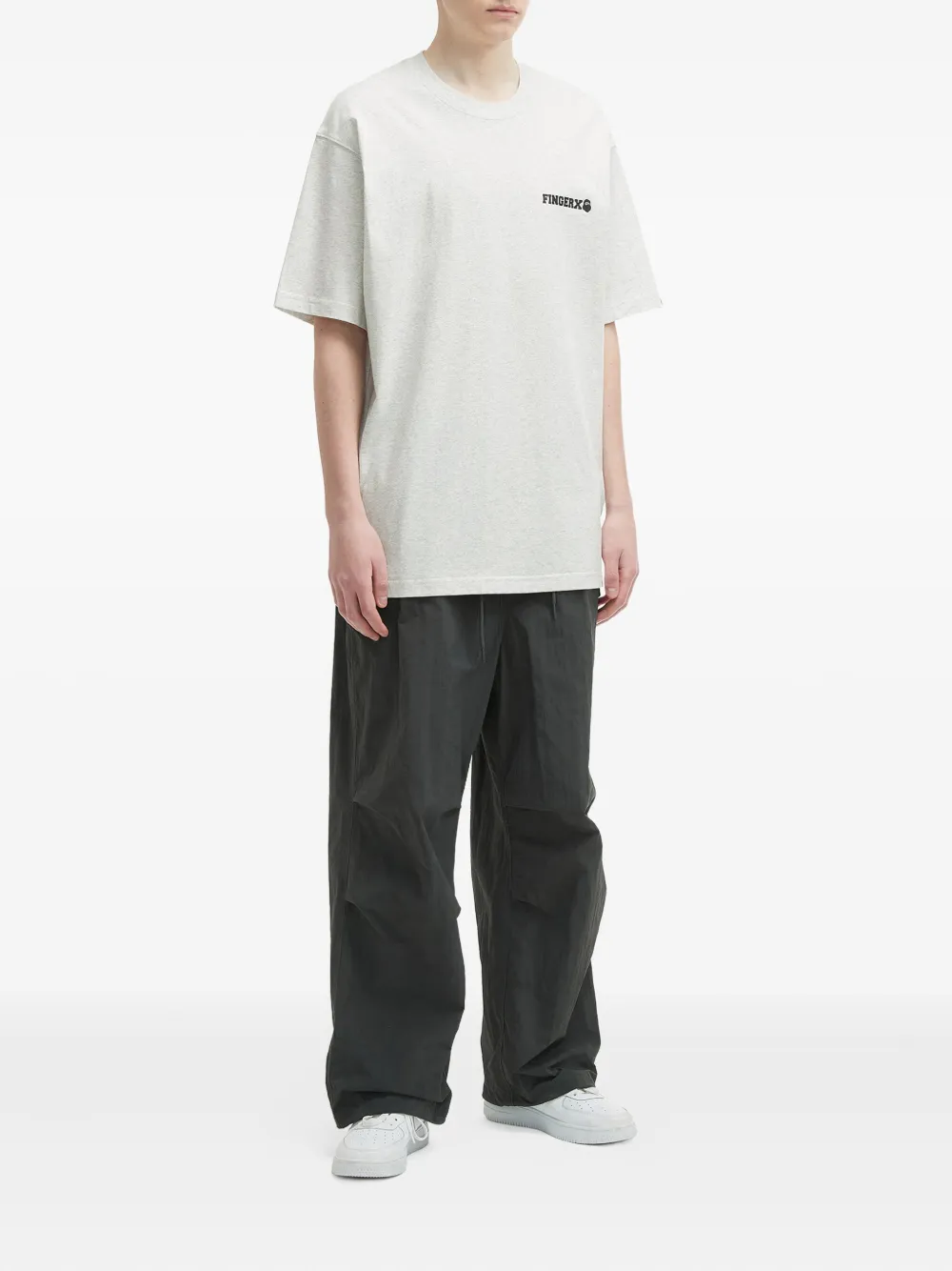 FINGERCROXX logo-embroidered cotton T-shirt | T-Shirts | Image 2