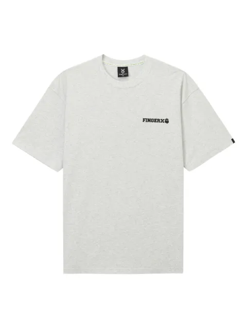 FINGERCROXX playera de algodón con logo bordado